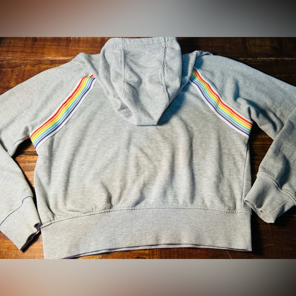 SoulCycle Rainbow Hoodie Jogger Set Gray Matching Sweat Set Athleisure Size M - Picture 10 of 13